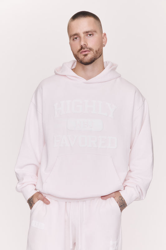 Highly Favored Hoodie (Pink)