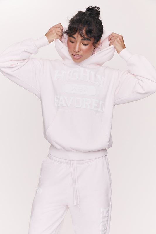 Highly Favored Hoodie (Pink)