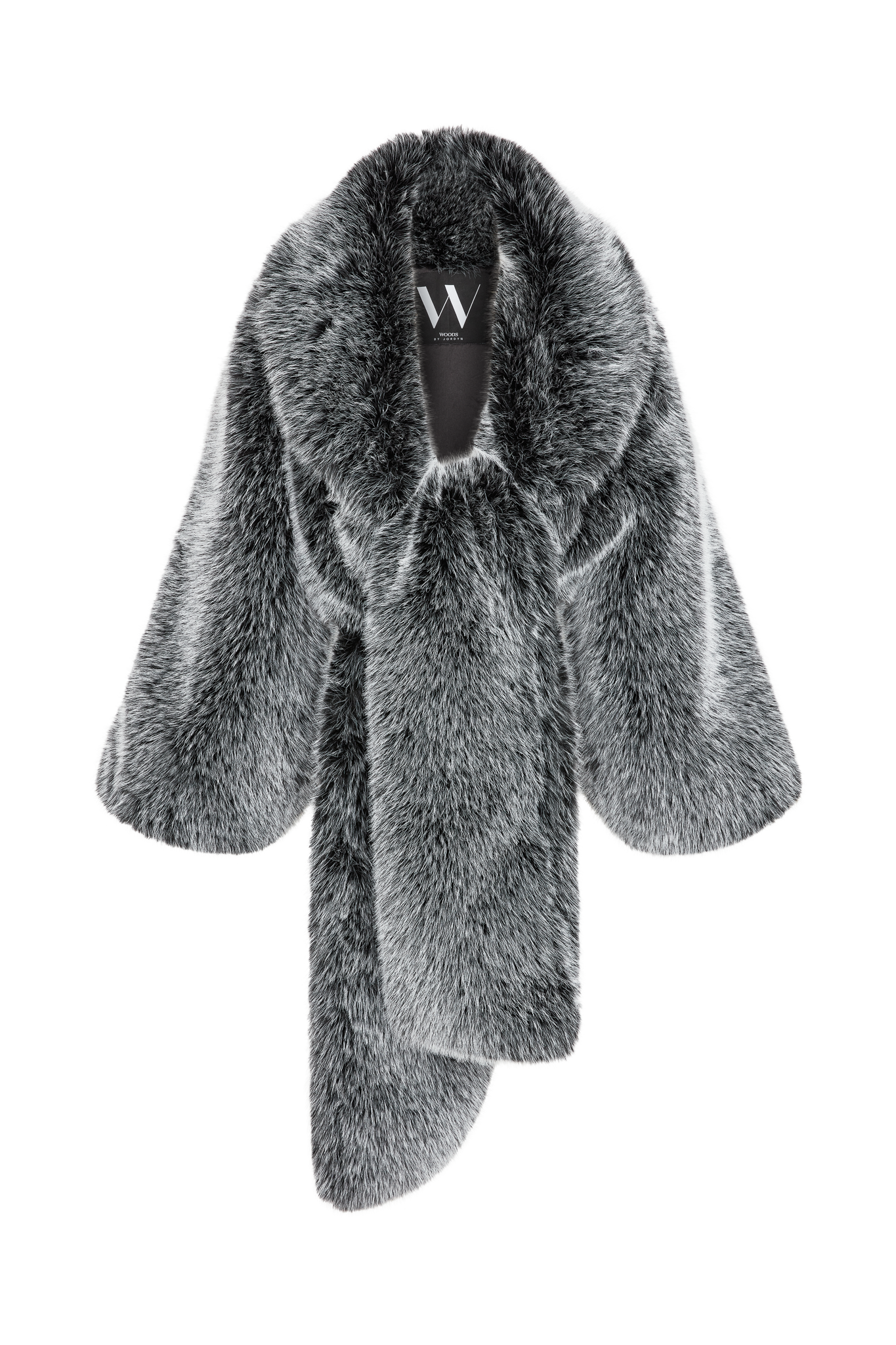 CROPPED FAUX MINK JACKET