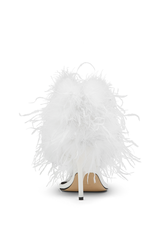 Stunt Sandal White Feather