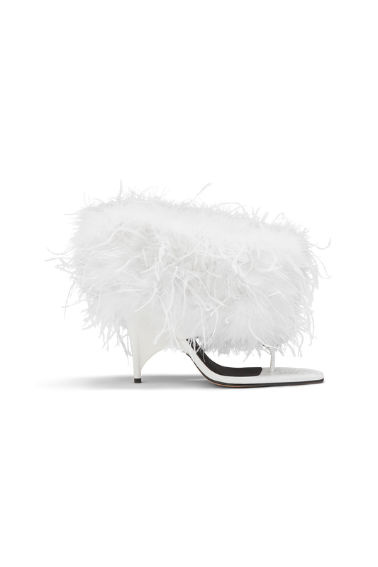 Stunt Sandal White Feather