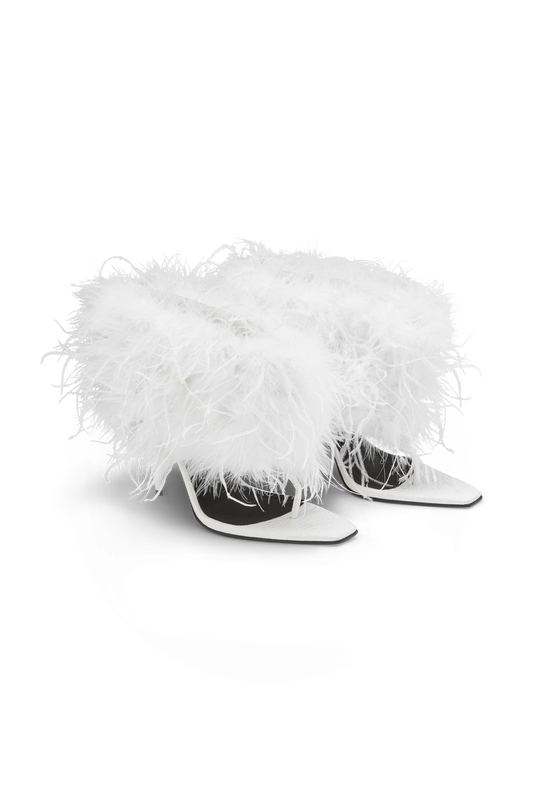 Stunt Sandal White Feather