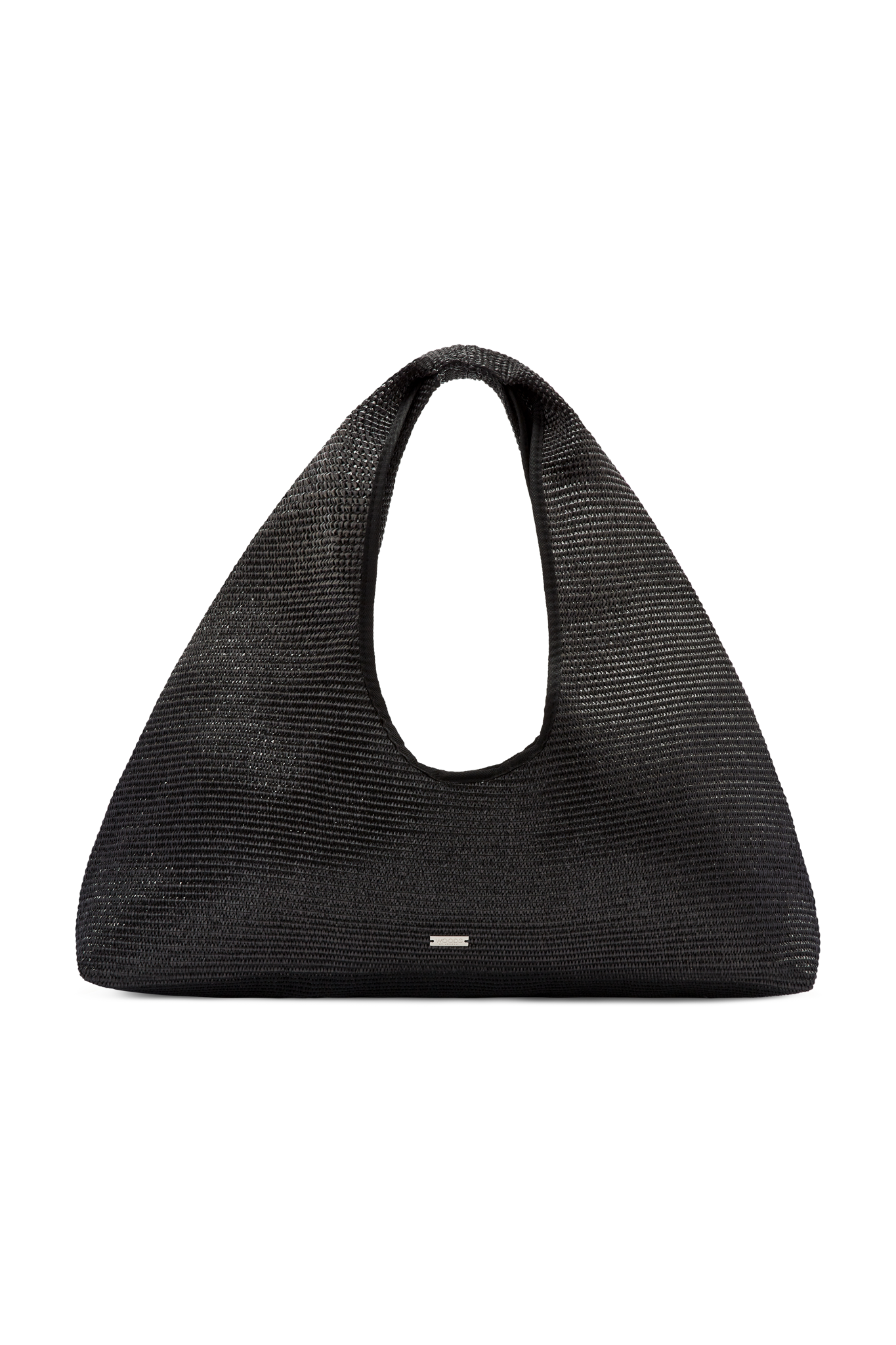 LARGO BEACH TOTE BLACK RAFFIA