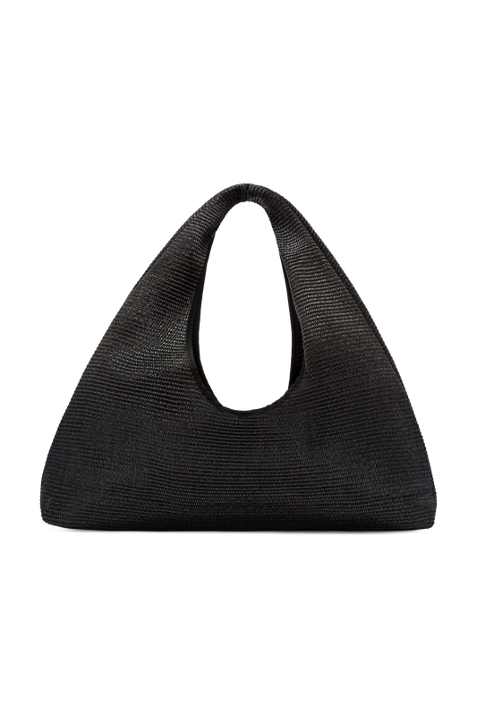 Largo Beach Tote Black Raffia