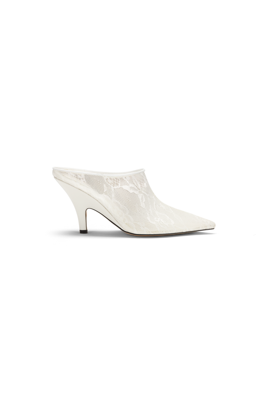 Icon Heel White Lace