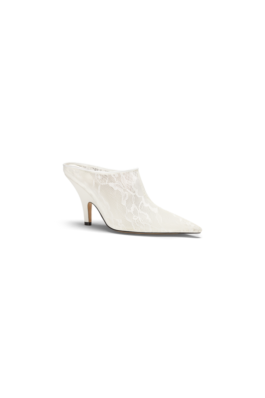 Icon Heel White Lace