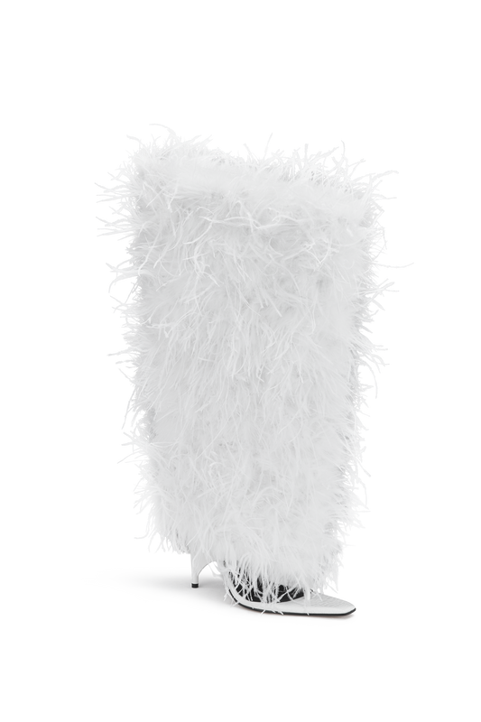 Rev Boot White Feather