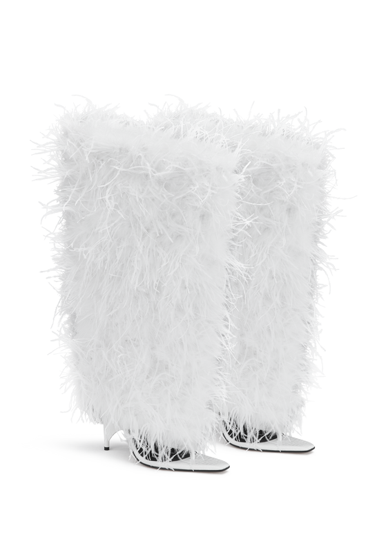 Rev Boot White Feather