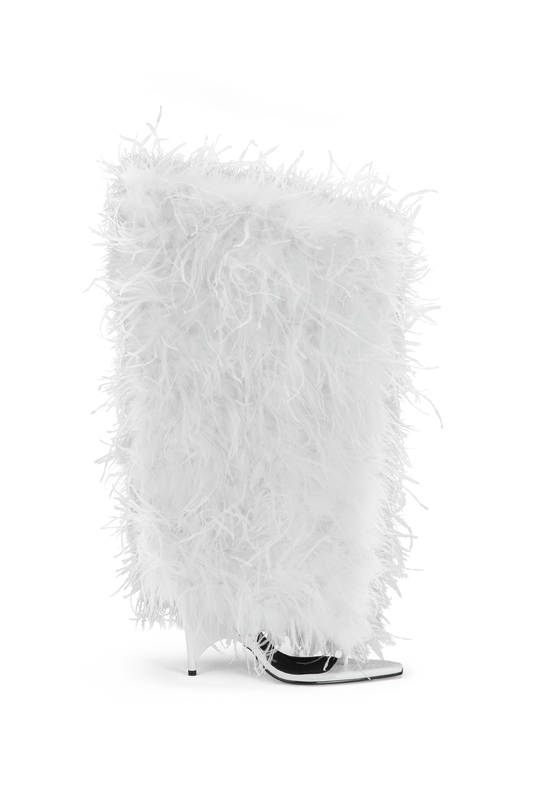 Rev Boot White Feather