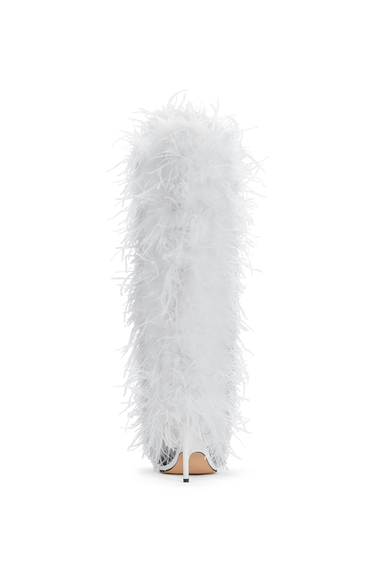 Rev Boot White Feather