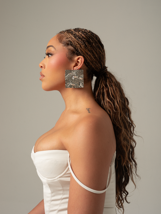 GOLD TEXTURED EARRING