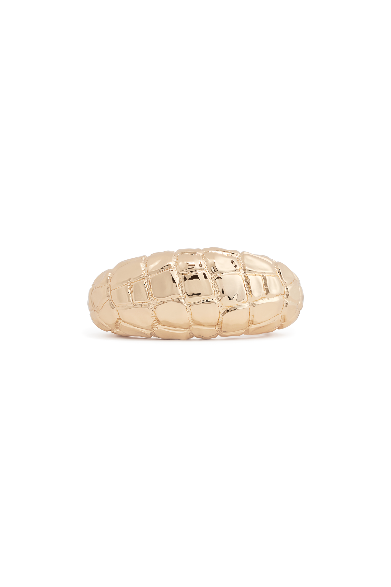 JUMBO CUFF GOLD CROCO