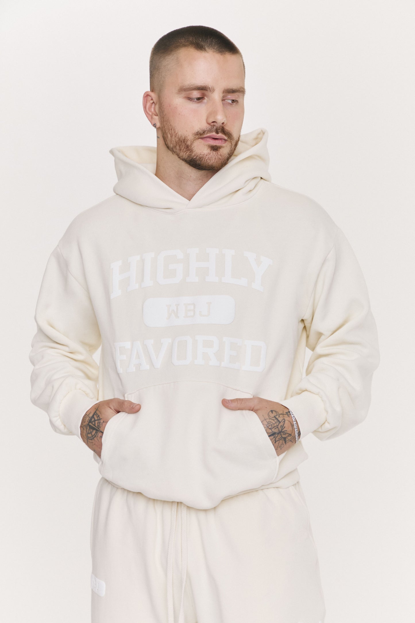 Highly Favored Hoodie (Cream)