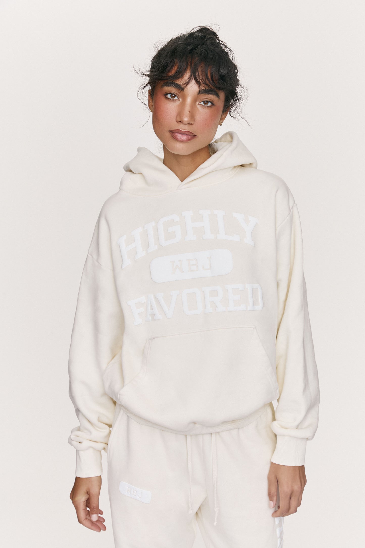 Highly Favored Hoodie (Cream)
