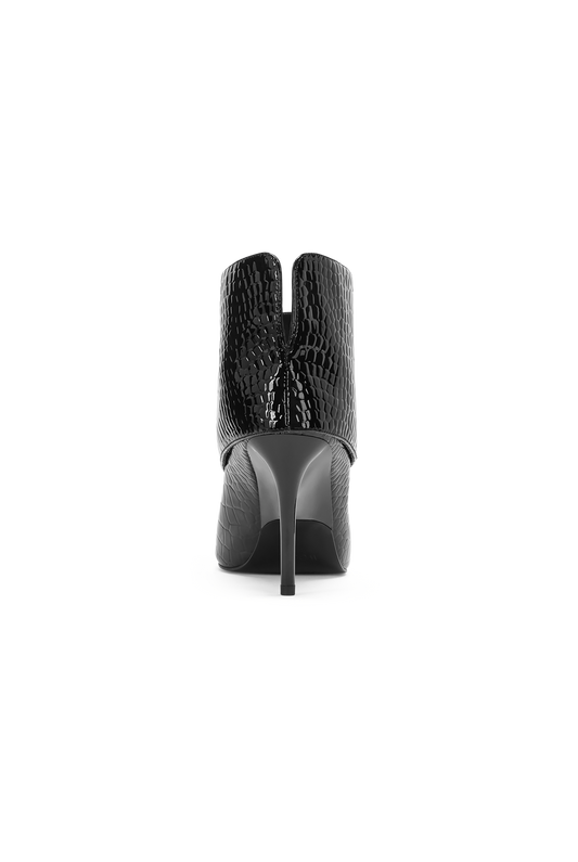 REV CUFF HEEL BLACK CROCO
