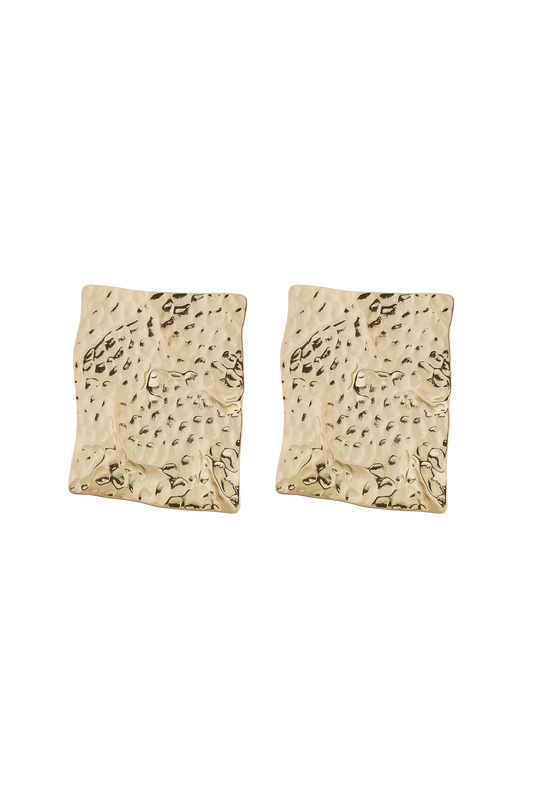 GOLD TEXTURED EARRING