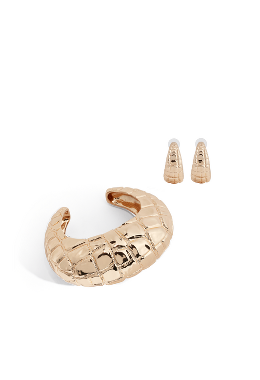 GOLD CROCO SET